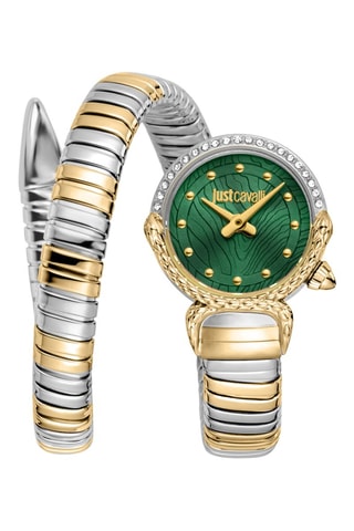 Stalen Quartz Horloge - Zilverkleurig en Goudkleurig