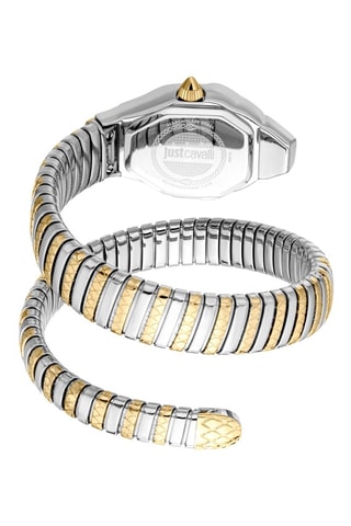 Stalen Quartz Horloge - Zilverkleurig en Goudkleurig