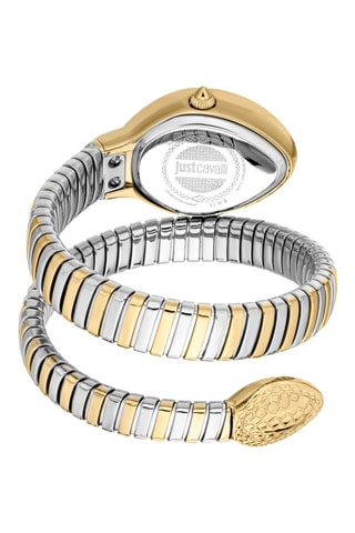 Stalen Quartz Horloge - Zilverkleurig en Goudkleurig