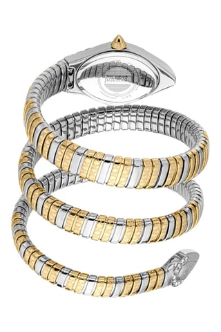 Stalen Quartz Horloge - Zilverkleurig en Goudkleurig