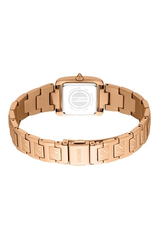 Relógio de quartzo em aço - Dourado-rosa e prateado