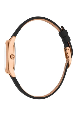 Leren Horloge met Tsjechische Kristallen 