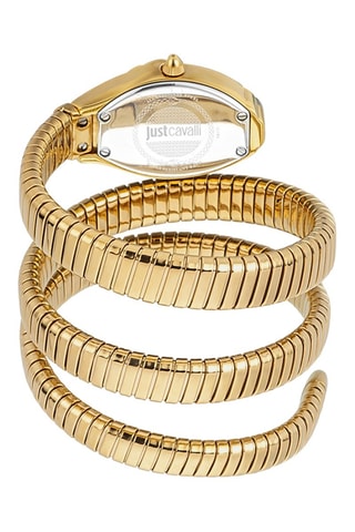 Roestvrijstalen Horloge en Tsjechische kristallen - Goudkleurig