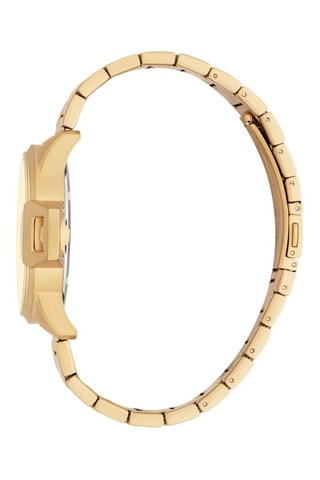 Relógio de quartzo em aço - Dourado