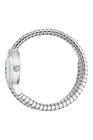 Stalen Quartz Horloge met Tsjechische Kristallen - Zilverkleurig