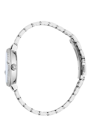 Stalen Quartz Horloge - Zilverkleurig en Marineblauw