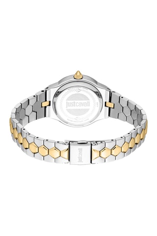 Relógio de quartzo em aço e cristais checos Stilo - Prateado e dourado