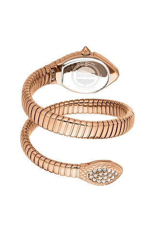 Stalen Quartz Horloge met Tsjechische Kristallen Speranza - Roségoudkleurig