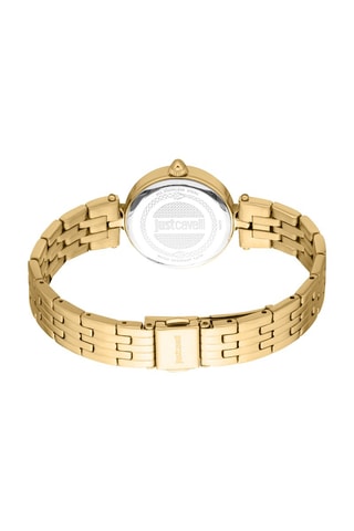 Stalen Quartz Horloge - Goudkleurig en Groen