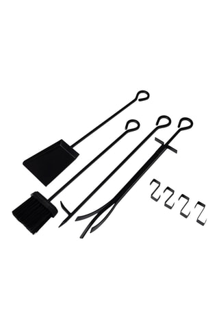 Range-bûches vertical et ses accessoires - Noir