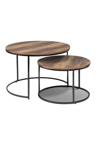 2 tables basses gigognes Eliza - 70 x 46 cm / 54 x 35,5 cm