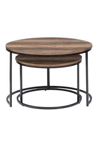 2 tables basses gigognes Eliza - 70 x 46 cm / 54 x 35,5 cm