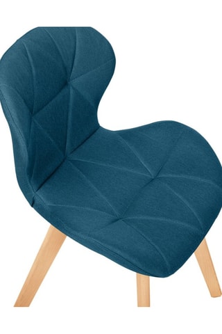 4 chaises en bois et hévéa Gatsby - 50 x 79 x 48 cm