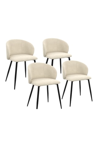 4 chaises Léona - 51 x 71 x 53 cm