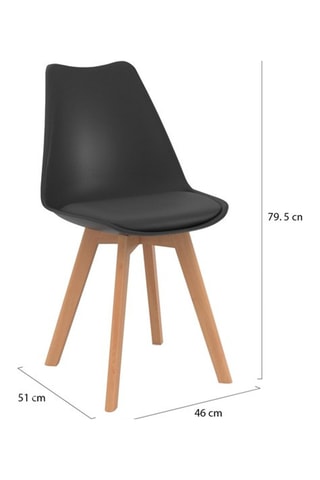 2 chaises - 46 x 79,5 x 51 cm