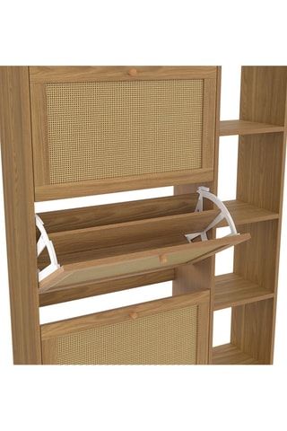 Meuble à chaussures Erin 3 abattants - 86,5 x 23,5 x 133,5 cm