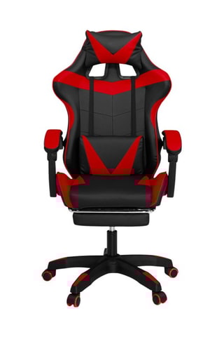 Fauteuil à roulettes - Noir et rouge