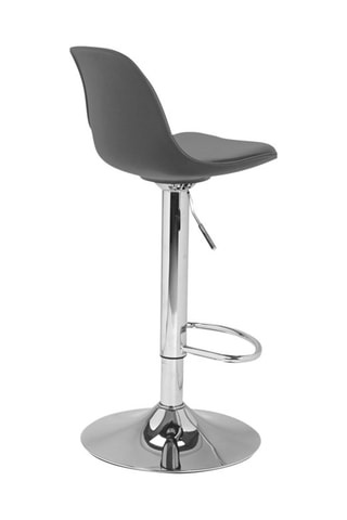 2 tabourets de bar Karl  - Gris - 63 à 84 cm