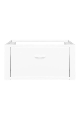 Socle pour machine à laver blanc 1 tiroir - Blanc
