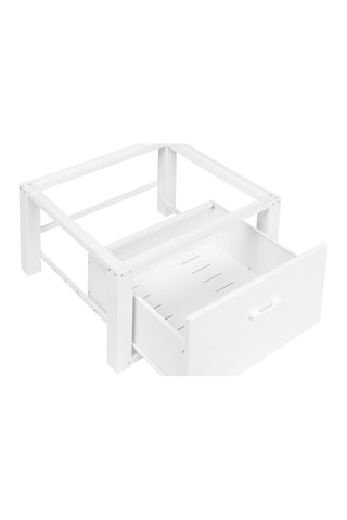 Socle pour machine à laver blanc 1 tiroir - Blanc
