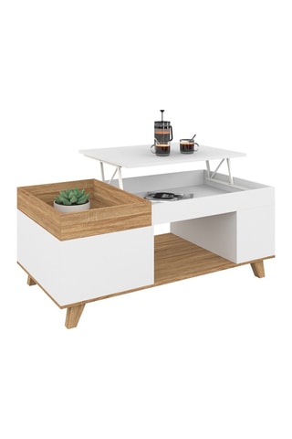 Table basse relevable Elina - 110 x 55 x 45 cm