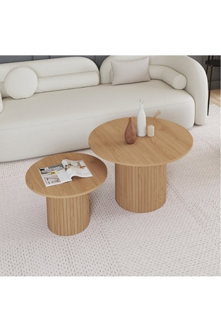 2 tables basses gigognes  Alvar - 70 x 45 x 70 cm / 50 x 35 x 50 cm