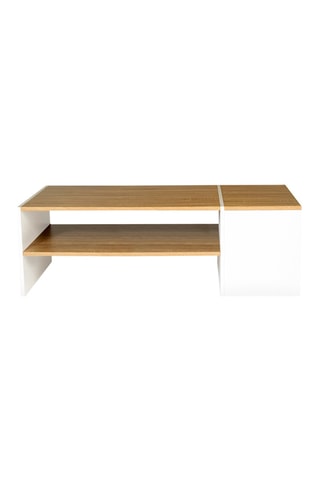 Table basse avec coffre Zoé - Blanc