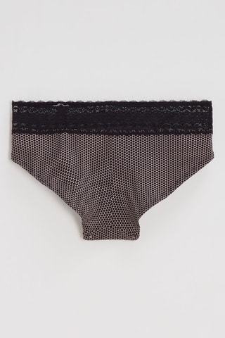 3 shortys Les Quotidiens - Noir et rose poudré