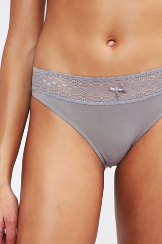 3 culottes Les Cotons Bio - Taupe