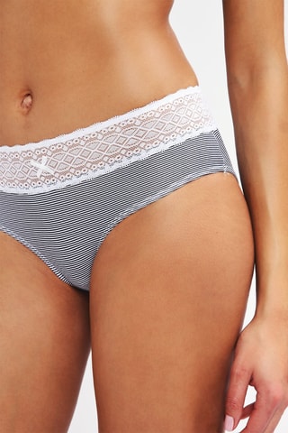 3 shortys Les Cotons Bio - Noir et écru