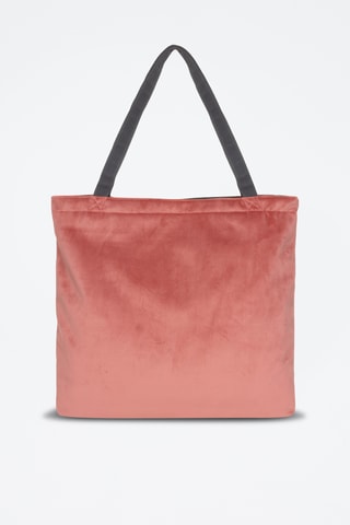 Velours Tote Bag Charli - Steenrood