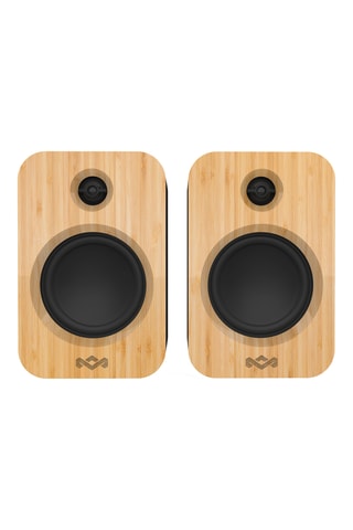 2 Draadloze Bamboe Speakers Get Together Duo - Naturel en Zwart