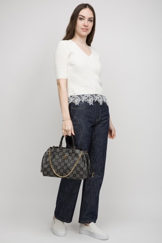 Handtas Zwart en Donkergrijs