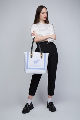 Sac porté épaule Bleu et blanc