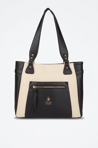 Sac porté épaule Beige et noir