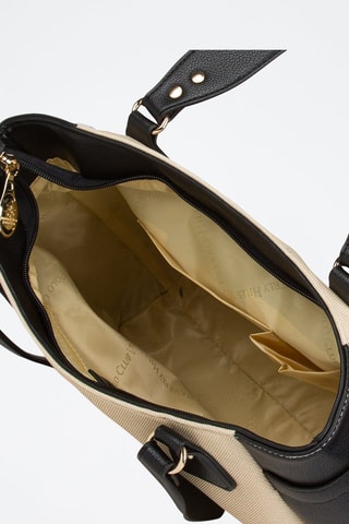 Sac porté épaule Beige et noir