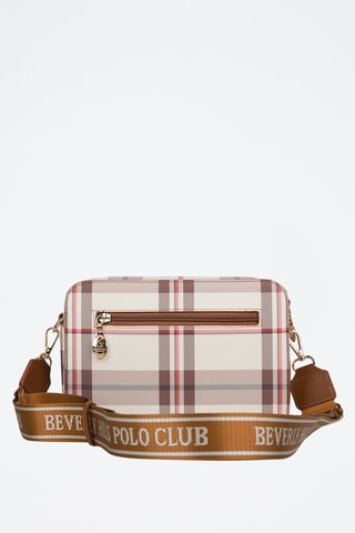 Schoudertas Bruin en Ecru