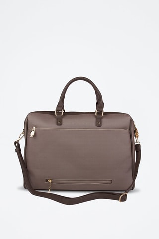 Sacoche Gris et marron foncé