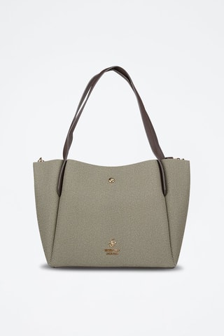 Cabas - Vert olive et marron