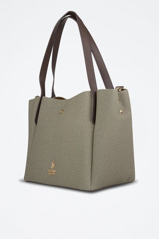 Cabas - Vert olive et marron