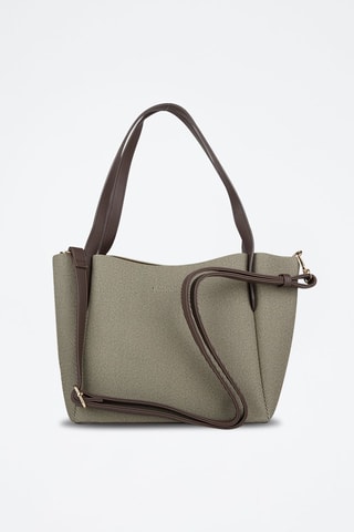 Cabas - Vert olive et marron