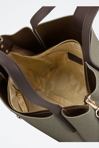 Cabas - Vert olive et marron