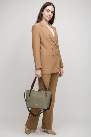 Cabas - Vert olive et marron