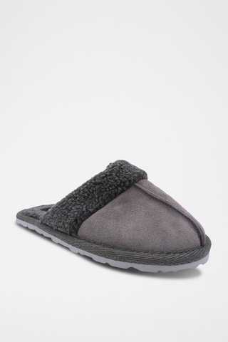 Chaussons en nubuck Matrix - 
Gris et noir