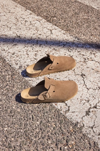 Sabots en nubuck Rosso - Beige