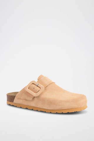 Sabots en nubuck - Saumon