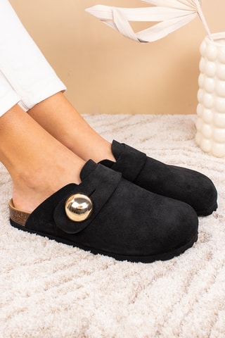 Sabots en cuir - Noir