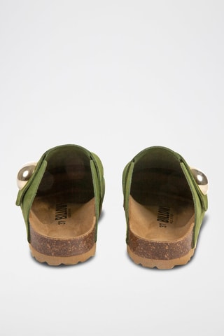 Sabots en nubuck - Vert