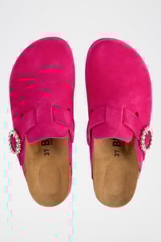 Sabots en nubuck - Fuchsia