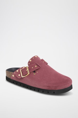 Sabots en cuir - Violet